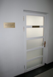 Profesoriaus Zenono Ivinskio auditorija VDU Katalikų teologijos fakultete (Gimnazijos g. 7). 2013 m.