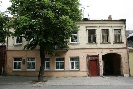 Atminimo lenta pažymėtas namas Gedimino g. 20. 2008 m.